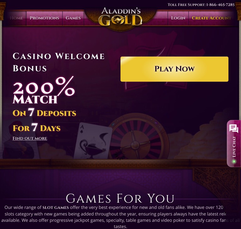 Aladdins Gold Casino Review : Is a Scam or Legitimate?