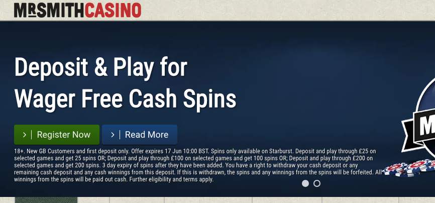 Mr Smith Casino Review : Is a Scam or Legitimate?