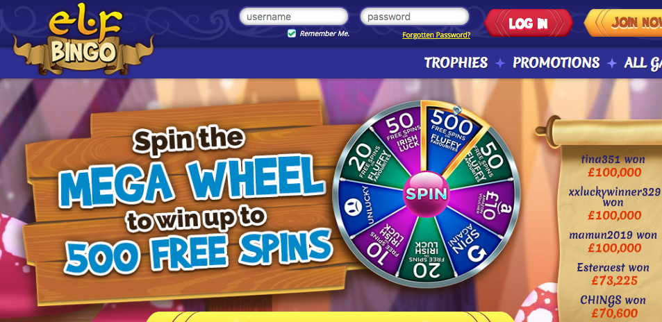 Elf Bingo Sister Sites