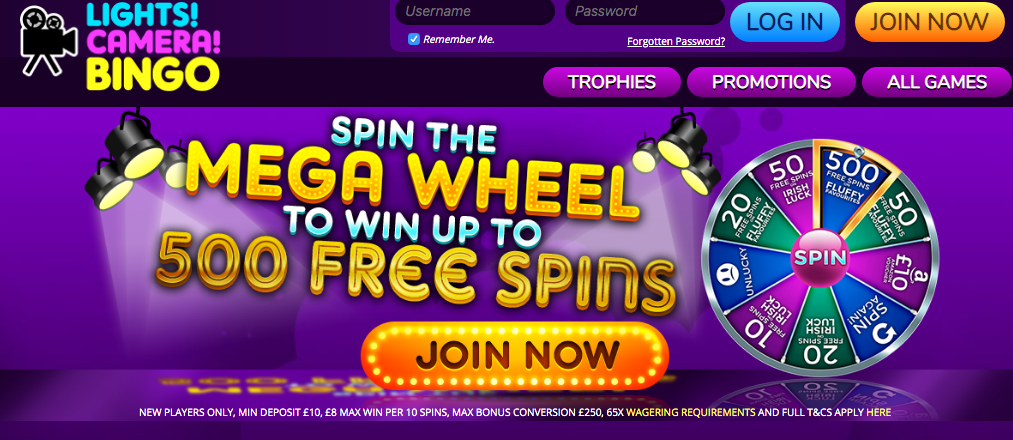 Lights Camera Bingo Sister Sites